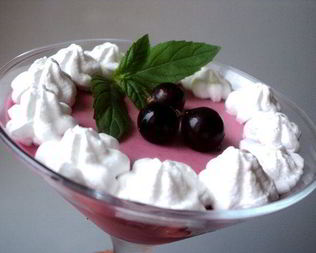 Черносмородиновое суфле