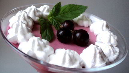 Черносмородиновое суфле