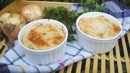 Хлебно-луковое суфле