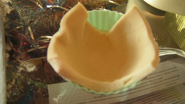 корзиночки с морковным суфле, вешенками и тыквенными семечками