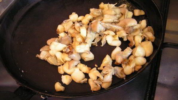 корзиночки с морковным суфле, вешенками и тыквенными семечками