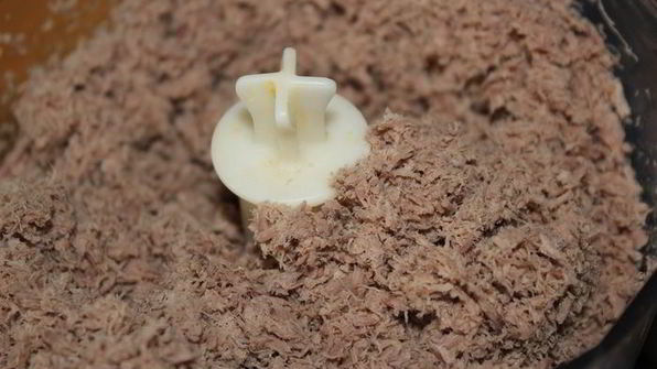 мясное суфле с персиками