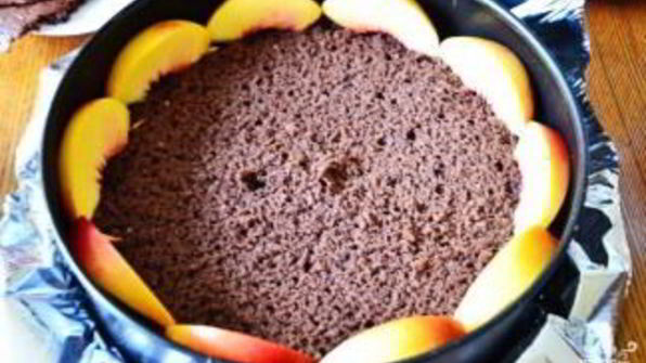 персиковый торт-суфле