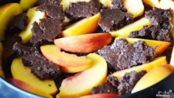 персиковый торт-суфле