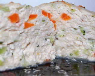 Суфле из индейки с овощами