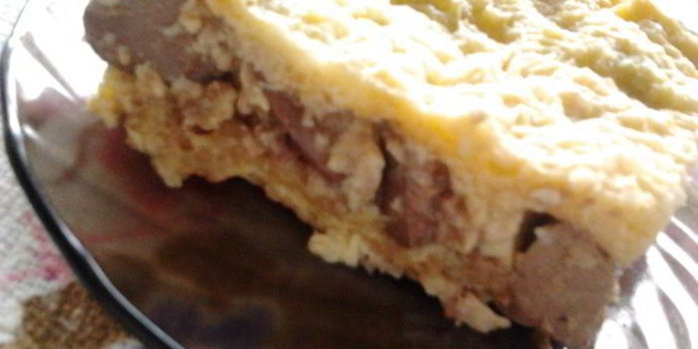 Рецепт суфле из куриной печени в вафельных коржах