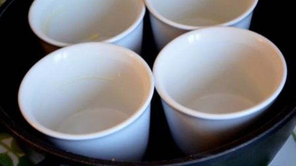 суфле из поленты с вешенками