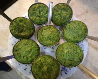 Суфле из шпината и моркови