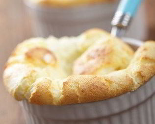 Суфле из спаржи и козьего сыра