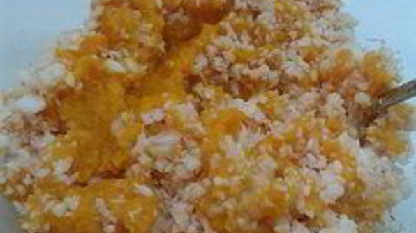 суфле из тыквы с креветками