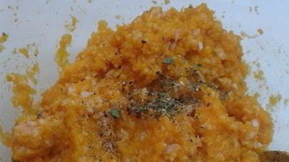 суфле из тыквы с креветками