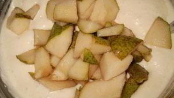 творожное суфле с грушами