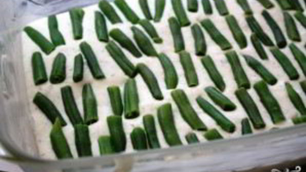 творожное суфле с зеленой фасолью