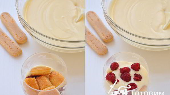 тирамису с малиной