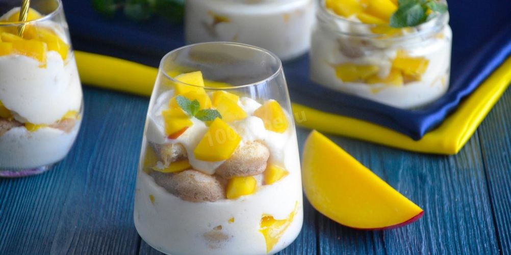 Рецепт тирамису с манго