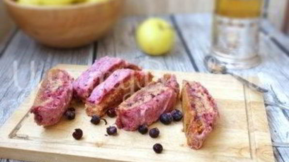 яблочная пастила с черной смородиной