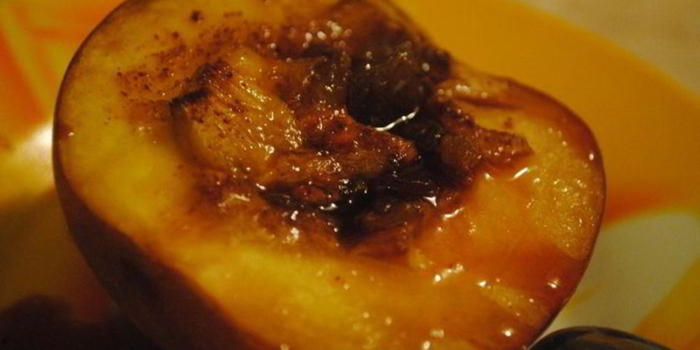 Рецепт запеченых персиков