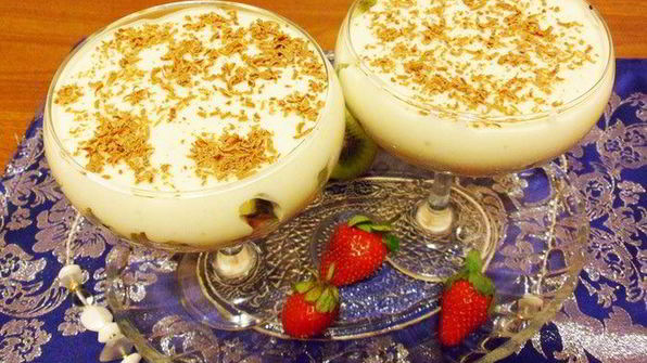 фрукты в зефирном креме