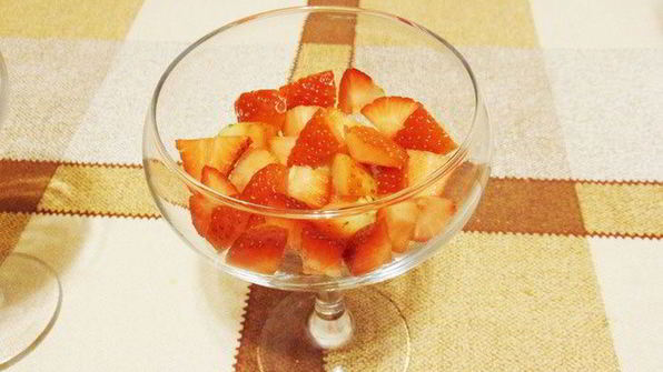 фрукты в зефирном креме