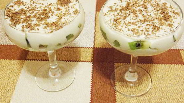 фрукты в зефирном креме