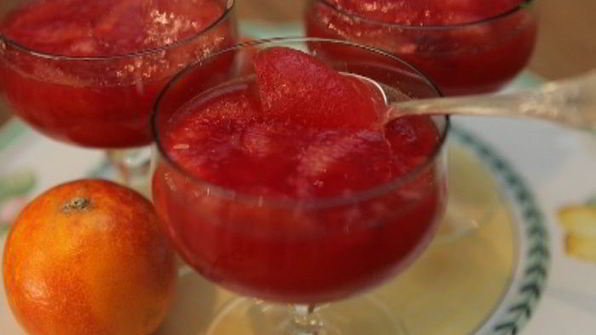 желе из красных апельсинов с кардамоном