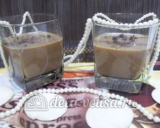 Желе кофе с коньяком