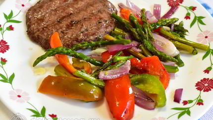 Быстрый гарнир из овощей к мясу