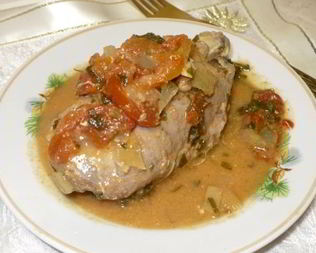 Чахохбили из курицы в мультиварке