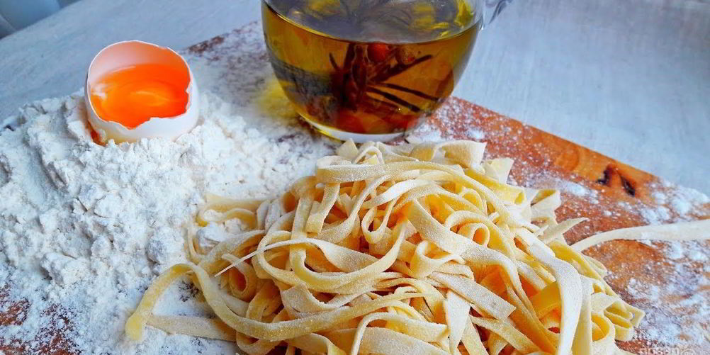 Рецепт домашней лапши на желтках