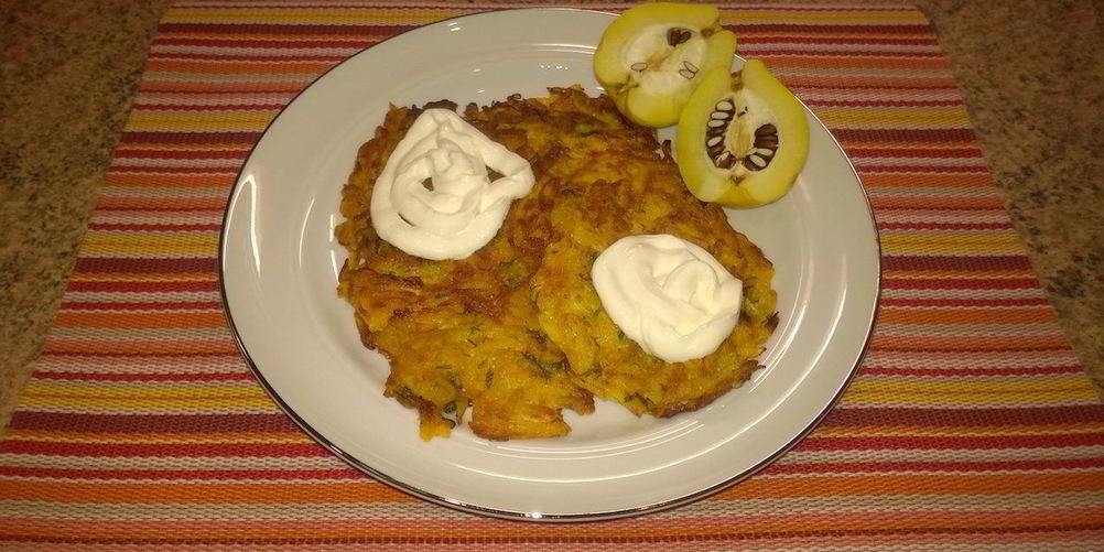 Рецепт драников из тыквы с укропом