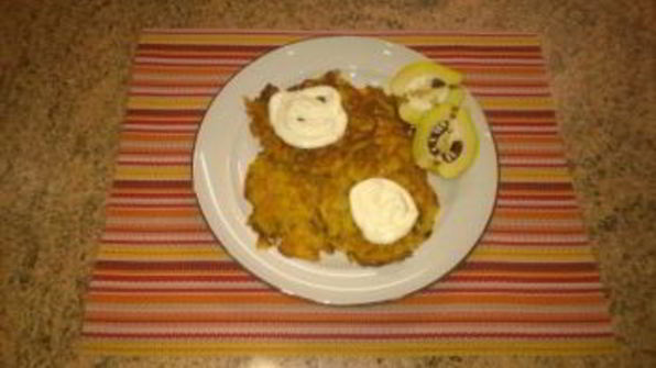 драники из тыквы с укропом