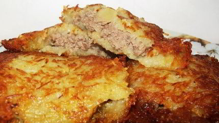 Драники с фаршем