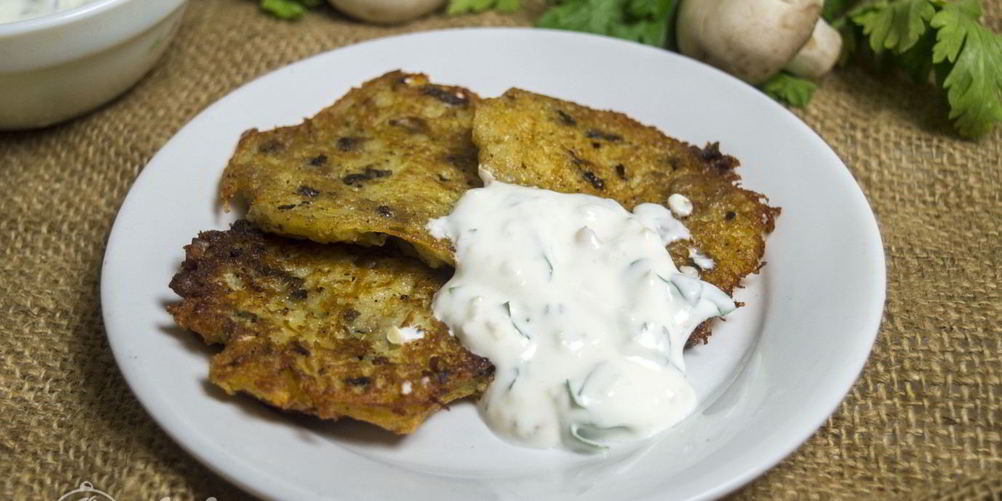 Рецепт драников с грибами