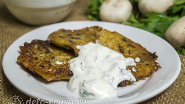 драники с грибами