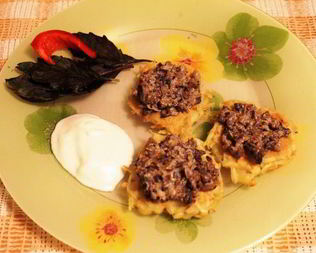 Драники с грибочками
