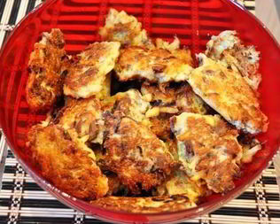 Драники с телятиной и твердым сыром