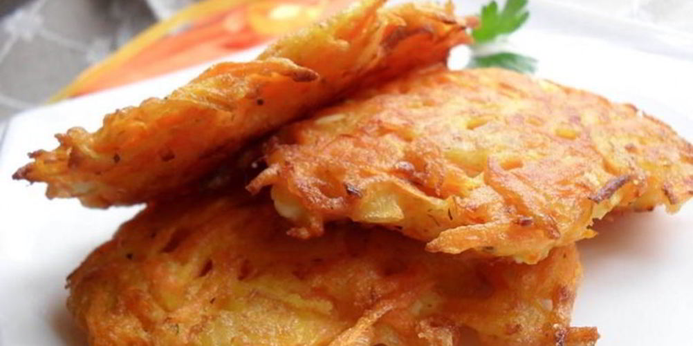 Рецепт драников с ветчиной и сыром