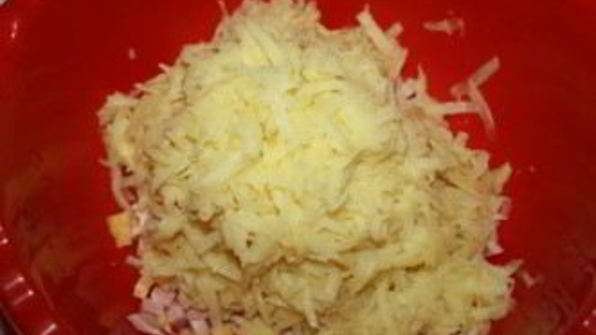 драники с ветчиной