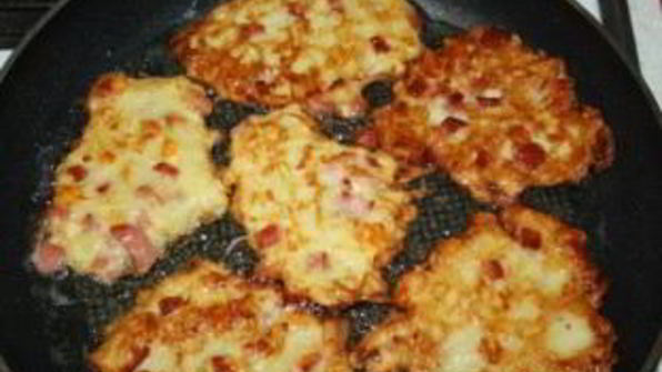 драники с ветчиной