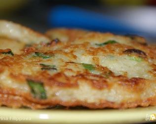 Драники с зеленым луком