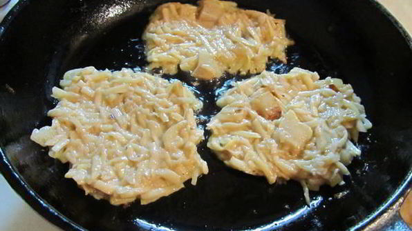 драники со шкварками