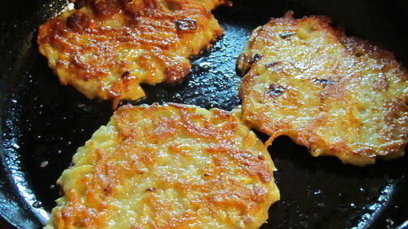 драники со шкварками