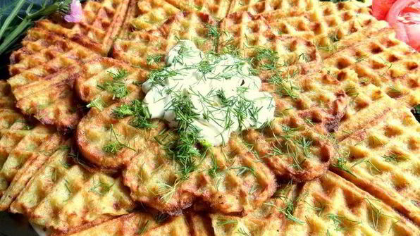 драники в вафельнице