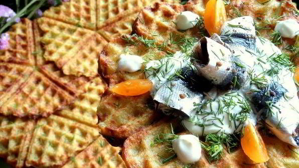 драники в вафельнице