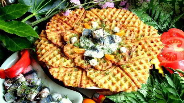 драники в вафельнице