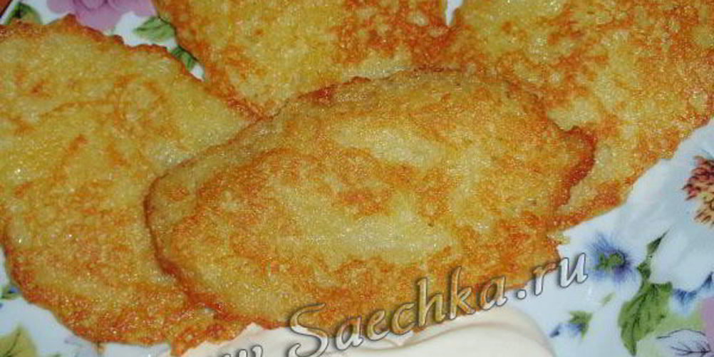 Рецепт картофельных драников постных