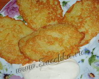 Картофельные драники постные