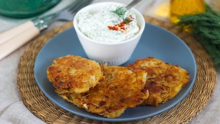 Картофельные драники с сыром