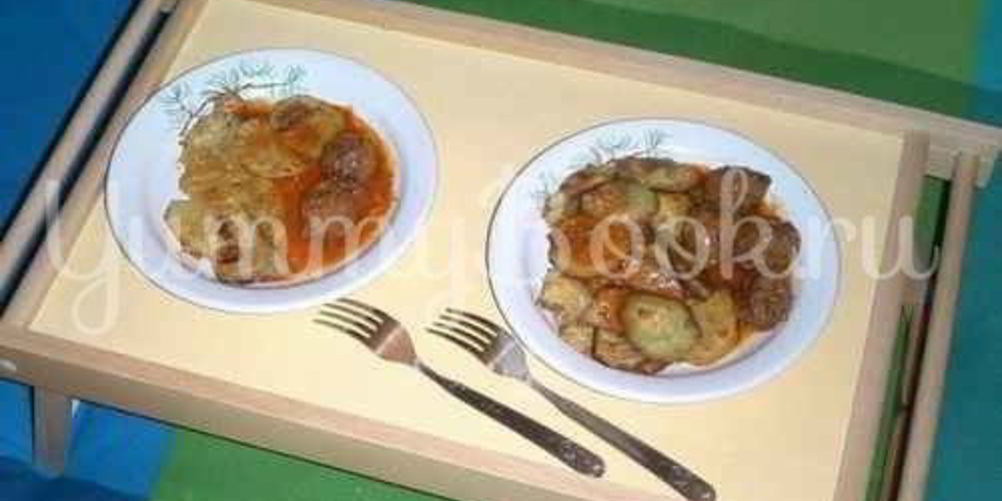 Рецепт фрикаделек с печеным картофелем