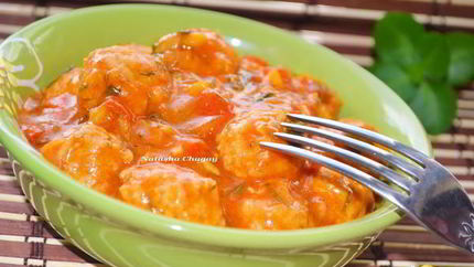 Фрикадельки в остром соусе